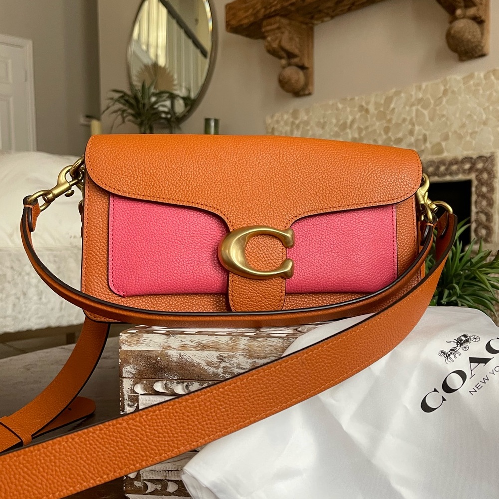 Coach Tabby Burnt Orange and PINK